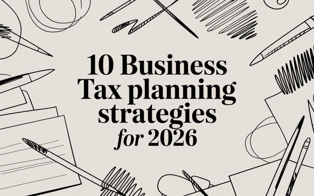 10 Business Tax Planning Strategies for 2026