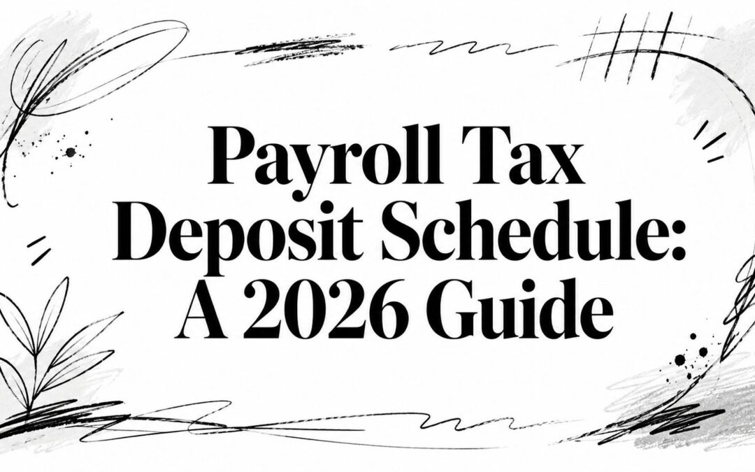 Payroll Tax Deposit Schedule: A 2026 Guide