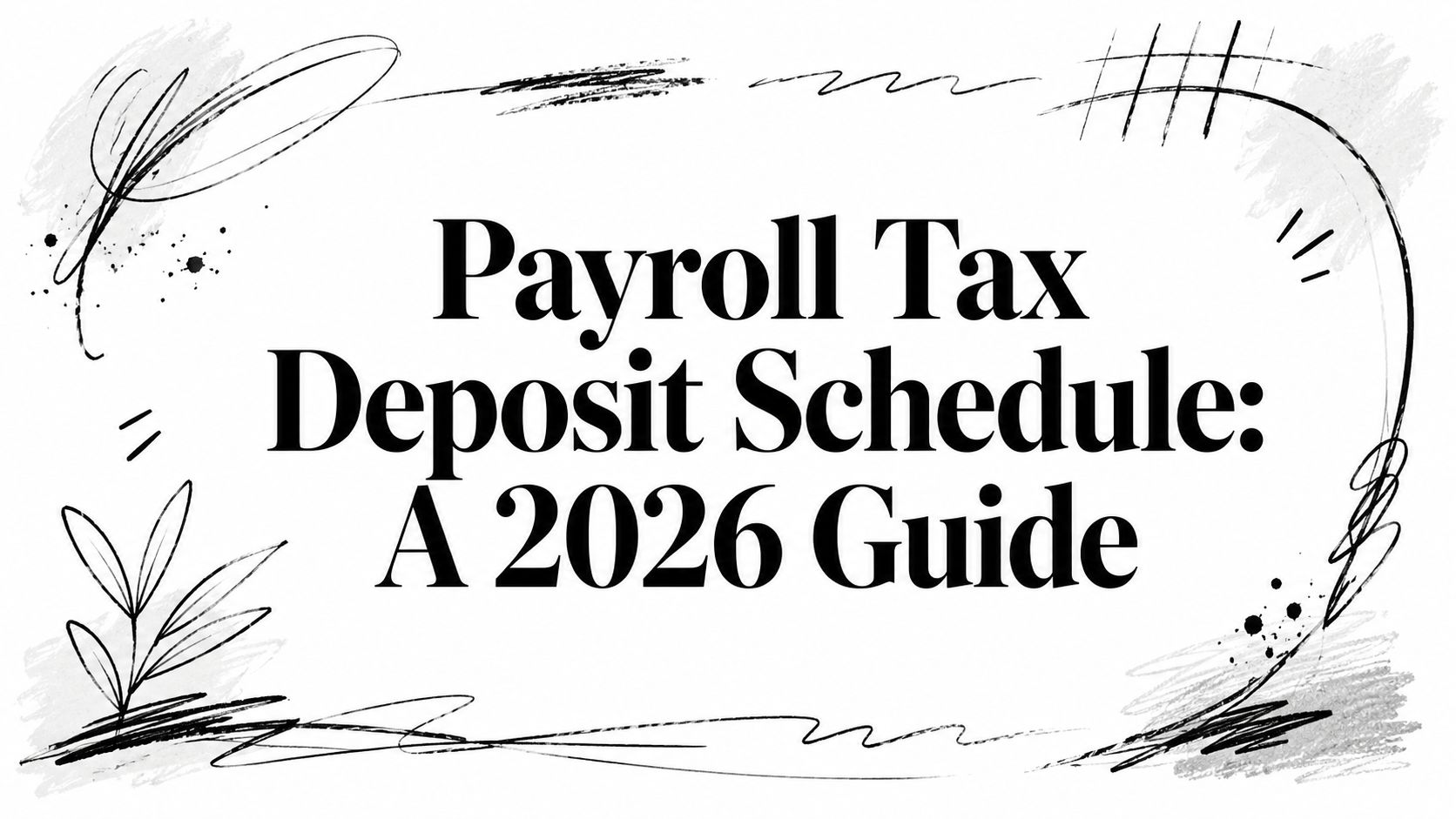 Payroll Tax Deposit Schedule: A 2026 Guide (decorative border)